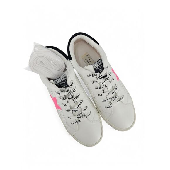 Vintage Havana Gadol-7 Sneakers White Pink Star Size 7 Logo Laces EUC - Picture 2 of 6